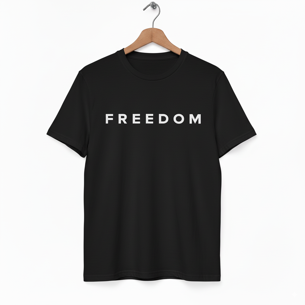 FREEDOM Tee – Black – 47 Swag Co
