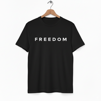 Thumbnail for Charlie Kirk FREEDOM Tee – Black