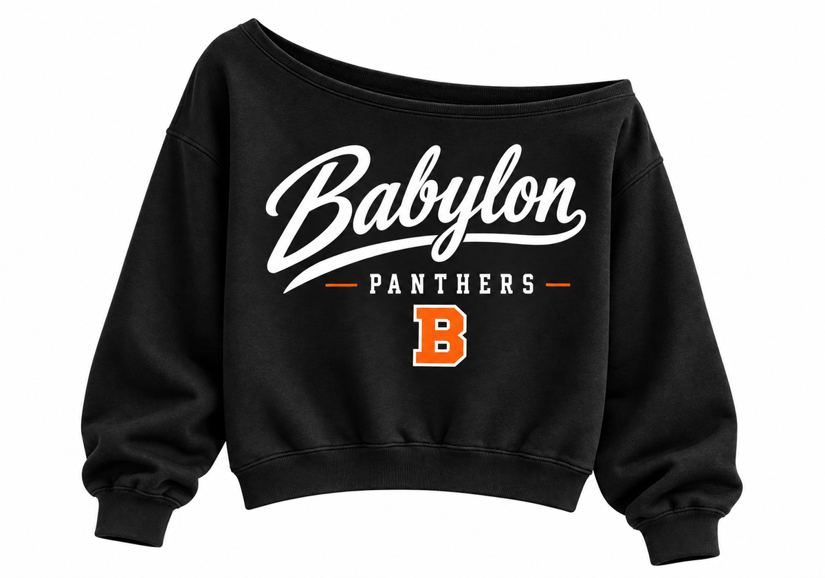 Babylon Panthers Heritage Off-Shoulder and Baggy Sweatpants Set