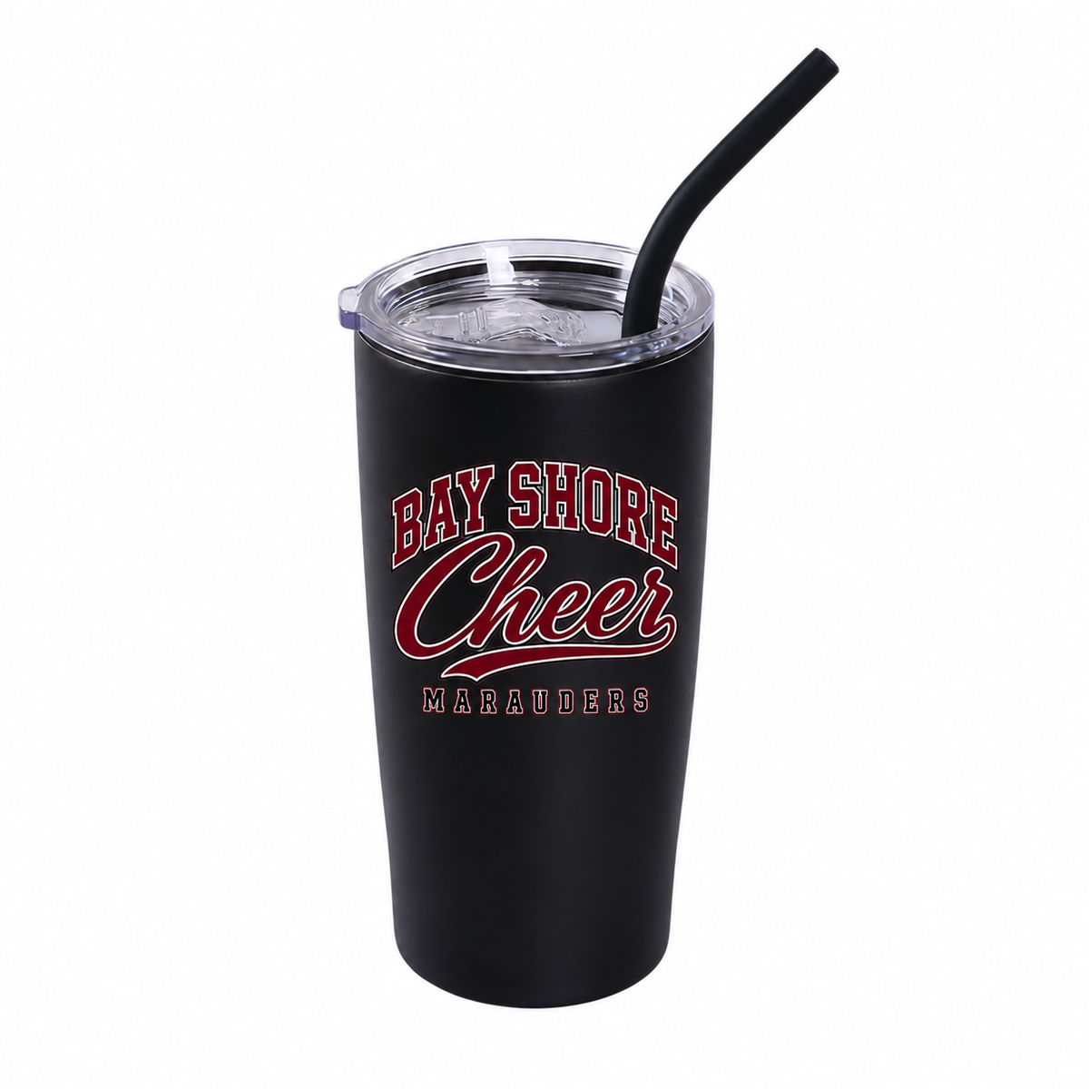 Bay Shore Cheer varsity script 20 oz classic tumbler in Black