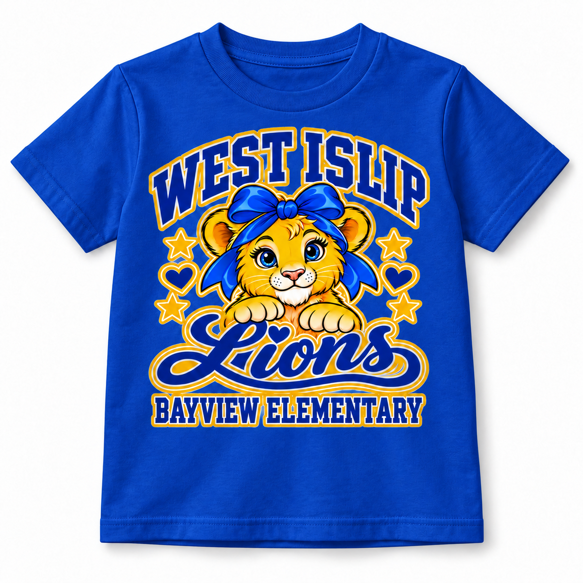 Royal Blue - Bayview Elementary Bow Lion Youth T-Shirt