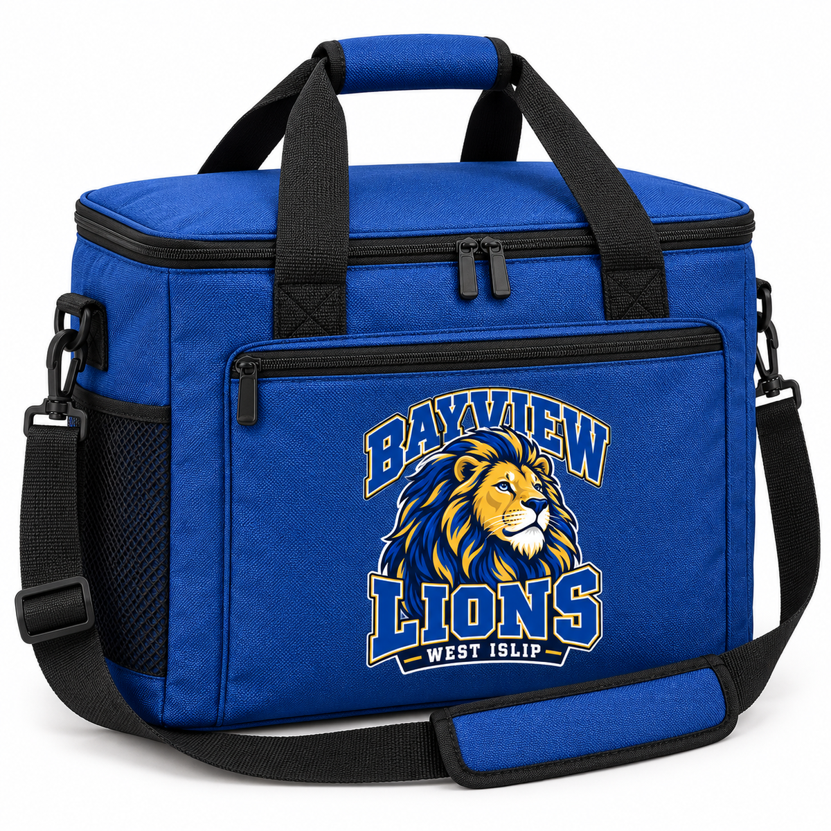 Bayview Family Cooler Bag — redesigned Bayview Lions artwork, Royal Blue