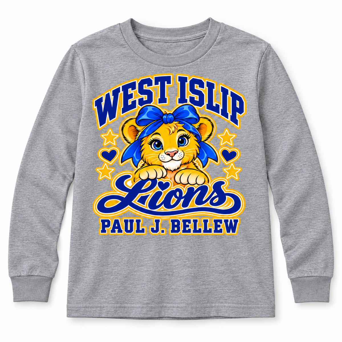 Heather Gray - Paul J. Bellew Bow Lion Youth Long Sleeve