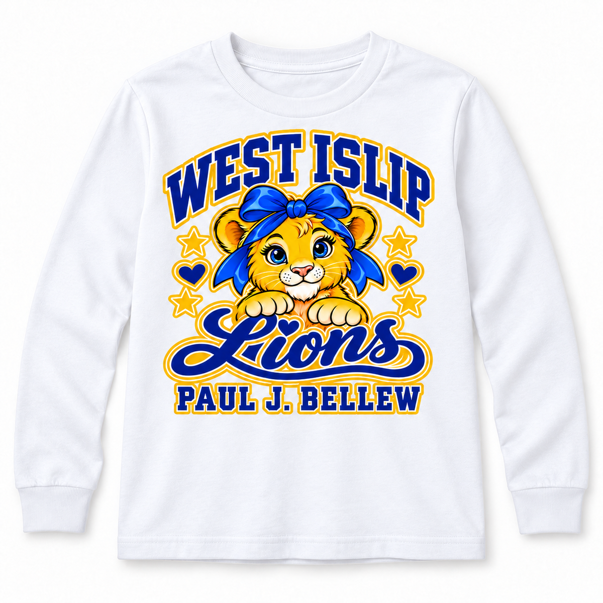 White - Paul J. Bellew Bow Lion Youth Long Sleeve