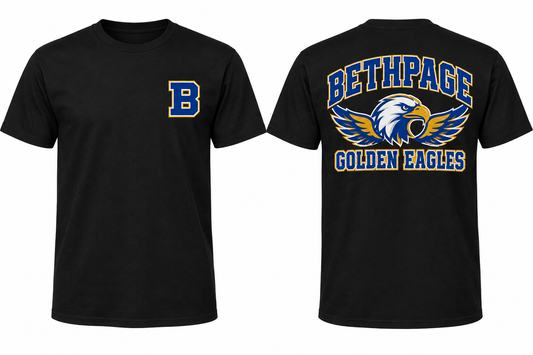 BETHPAGE GOLDEN EAGLES black tee front and back