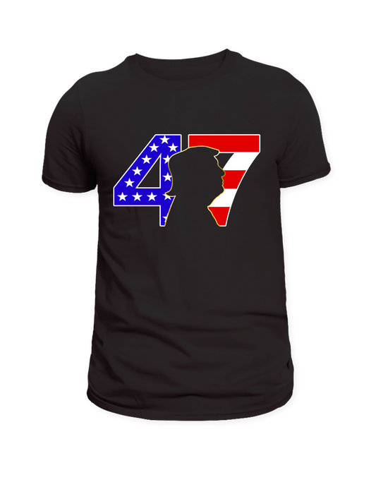 47 Trump Black T-Shirt
