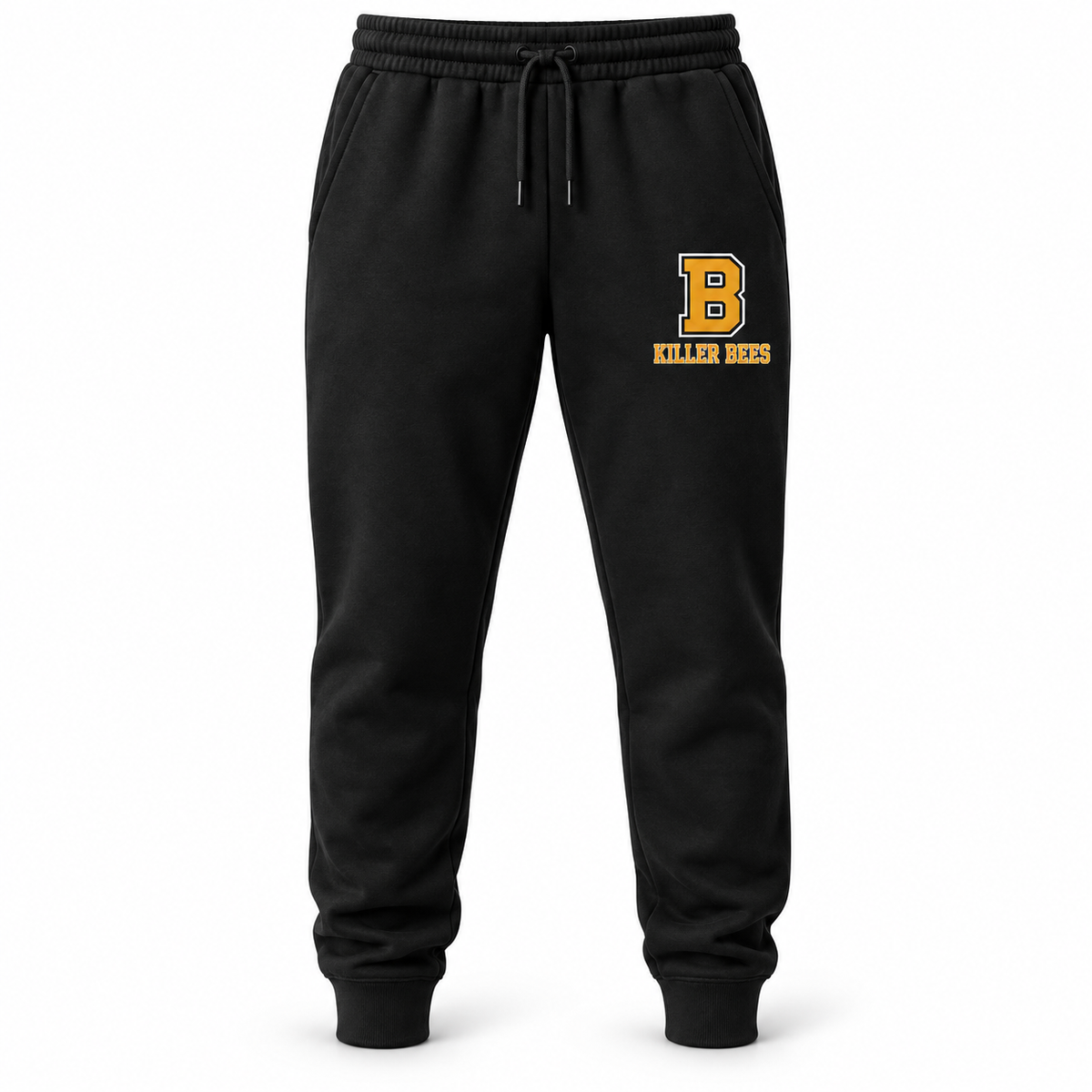 Bridgehampton Killer Bees Varsity Joggers in Black, front view