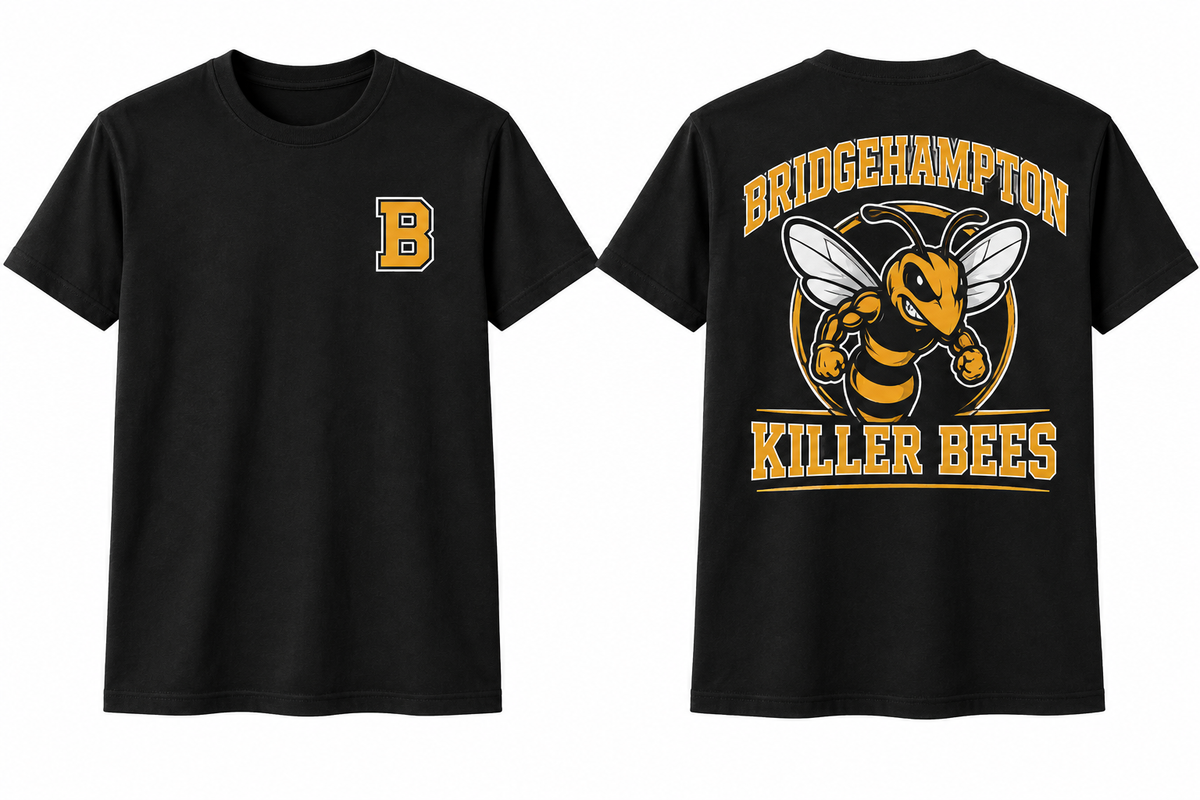 BRIDGEHAMPTON KILLER BEES black tee front and back