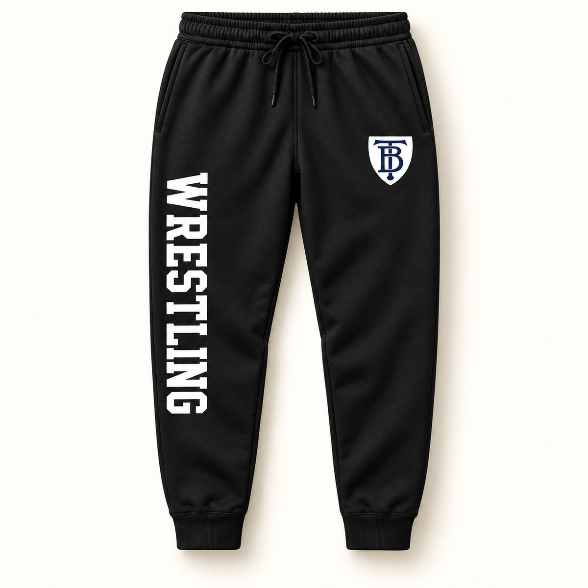 Brooklyn Tech Wrestling Team Joggers | Black digital mockup