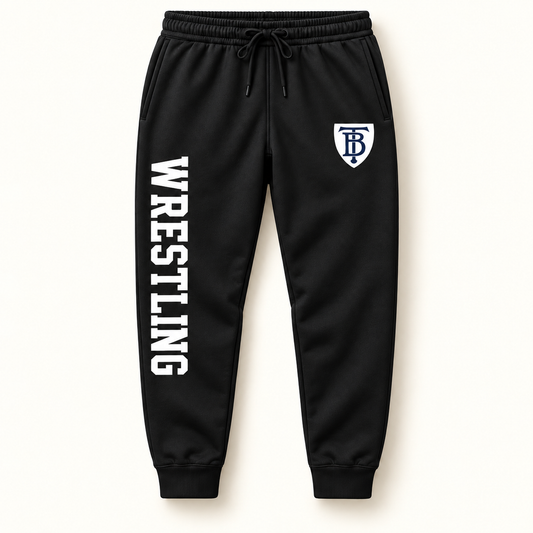 Brooklyn Tech Wrestling Team Joggers | Black digital mockup