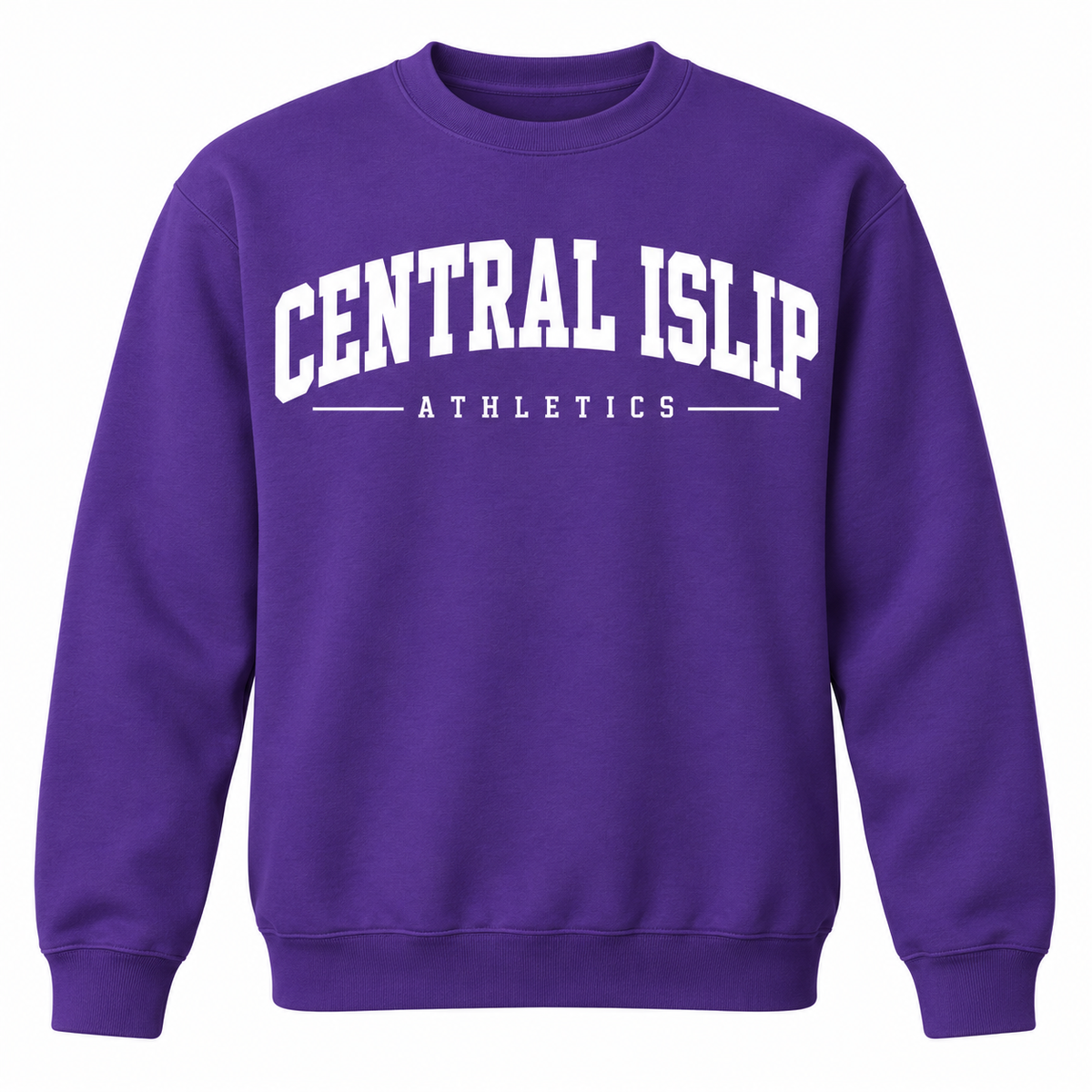 Central Islip Collegiate Athletics Unisex Crewneck — Purple
