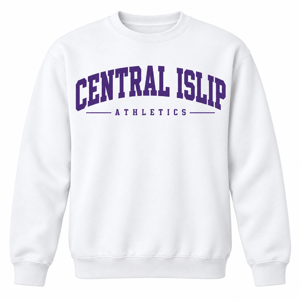 Central Islip Collegiate Athletics Unisex Crewneck — White