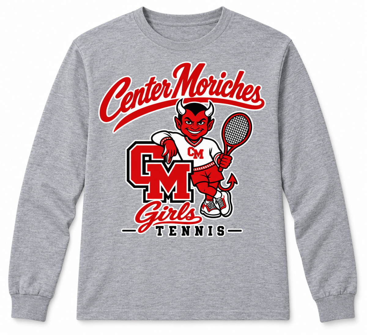 Retro Red Devil | Heather Gray
