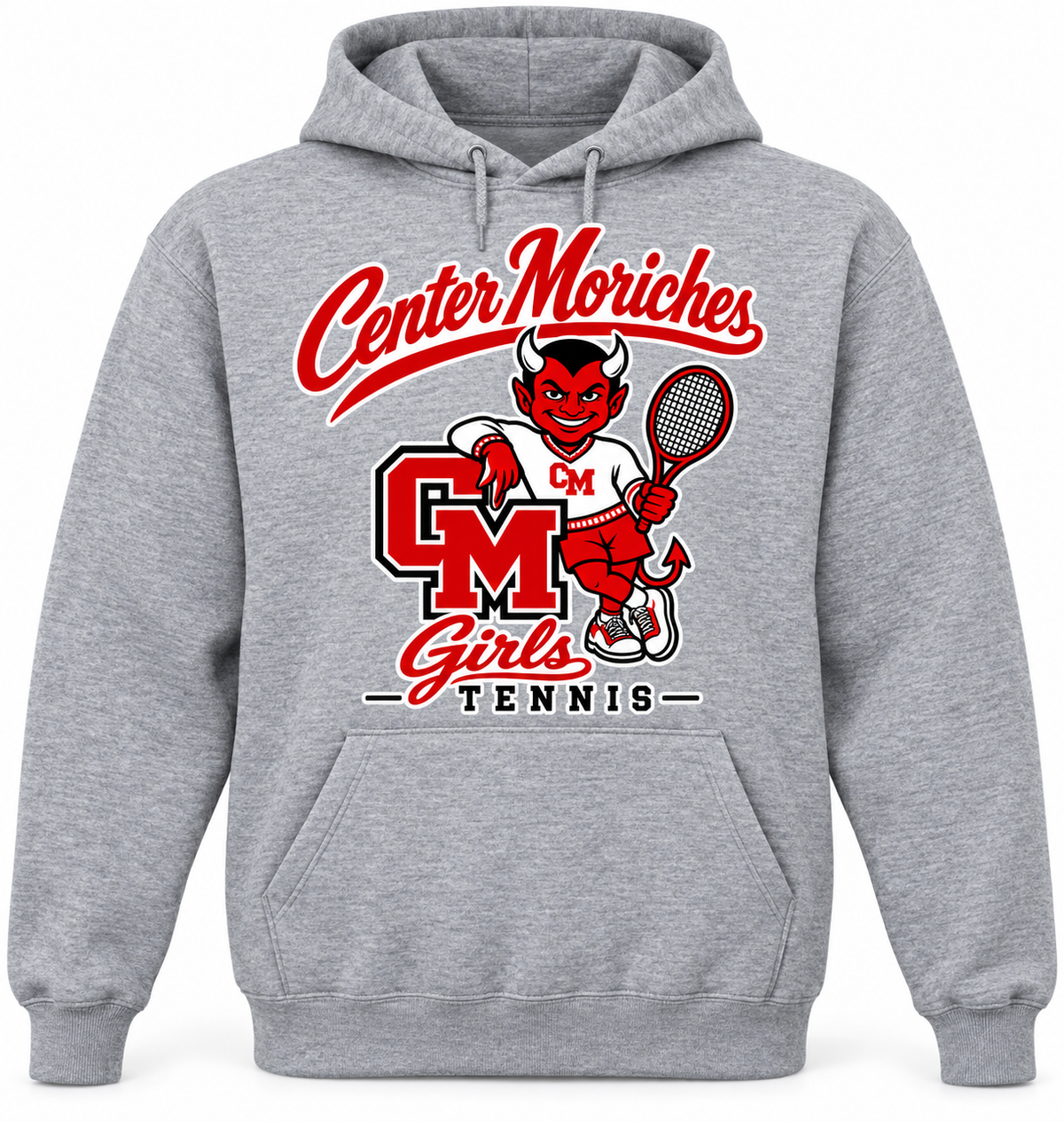 Retro Red Devil | Heather Gray