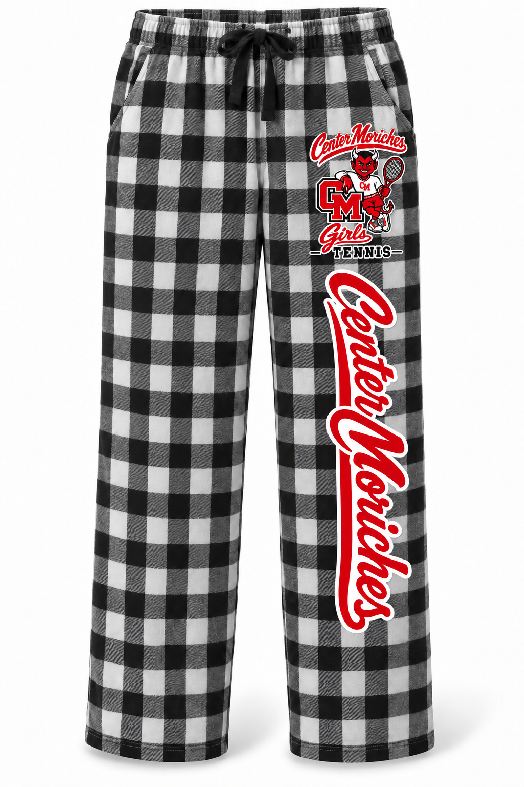 Retro Red Devil | Black/White Buffalo Check