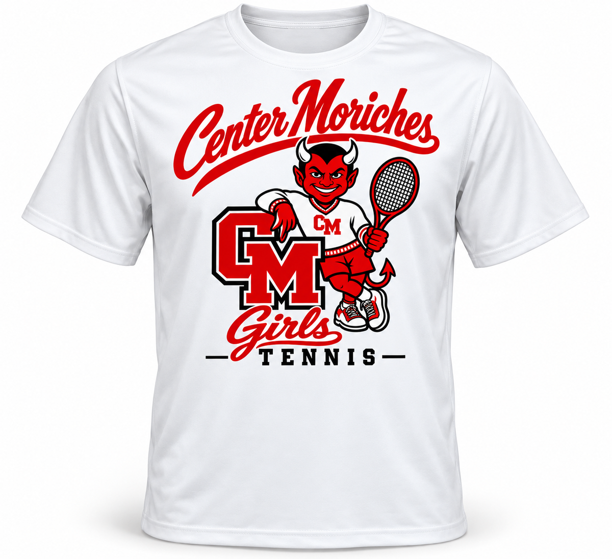 Retro Red Devil | White