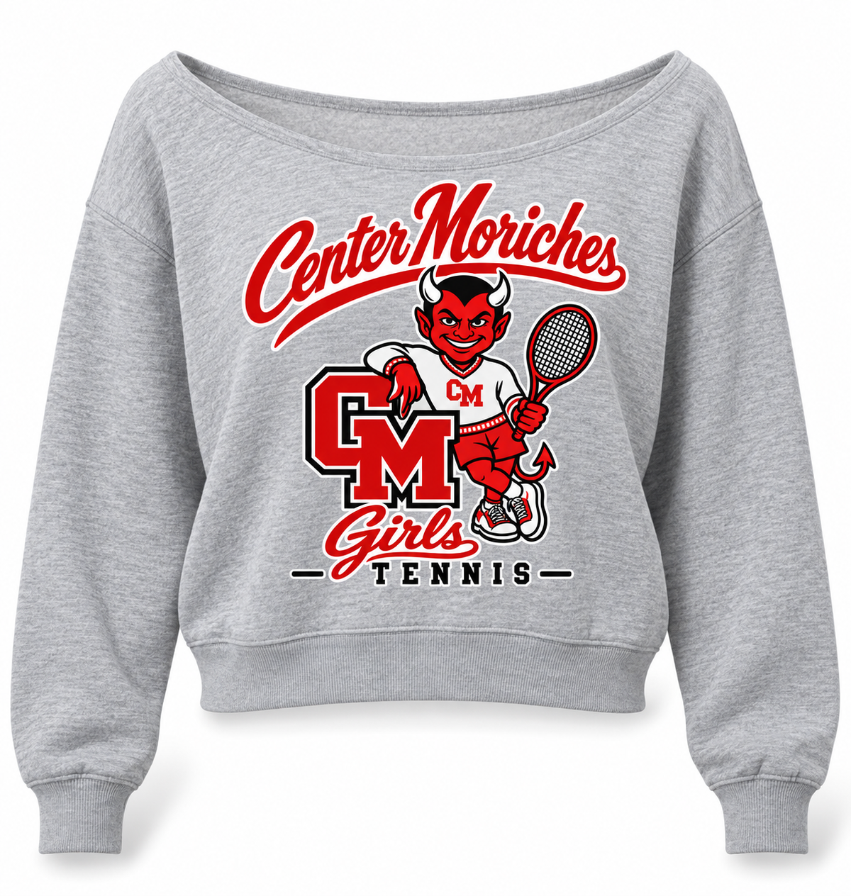 Retro Red Devil | Heather Gray