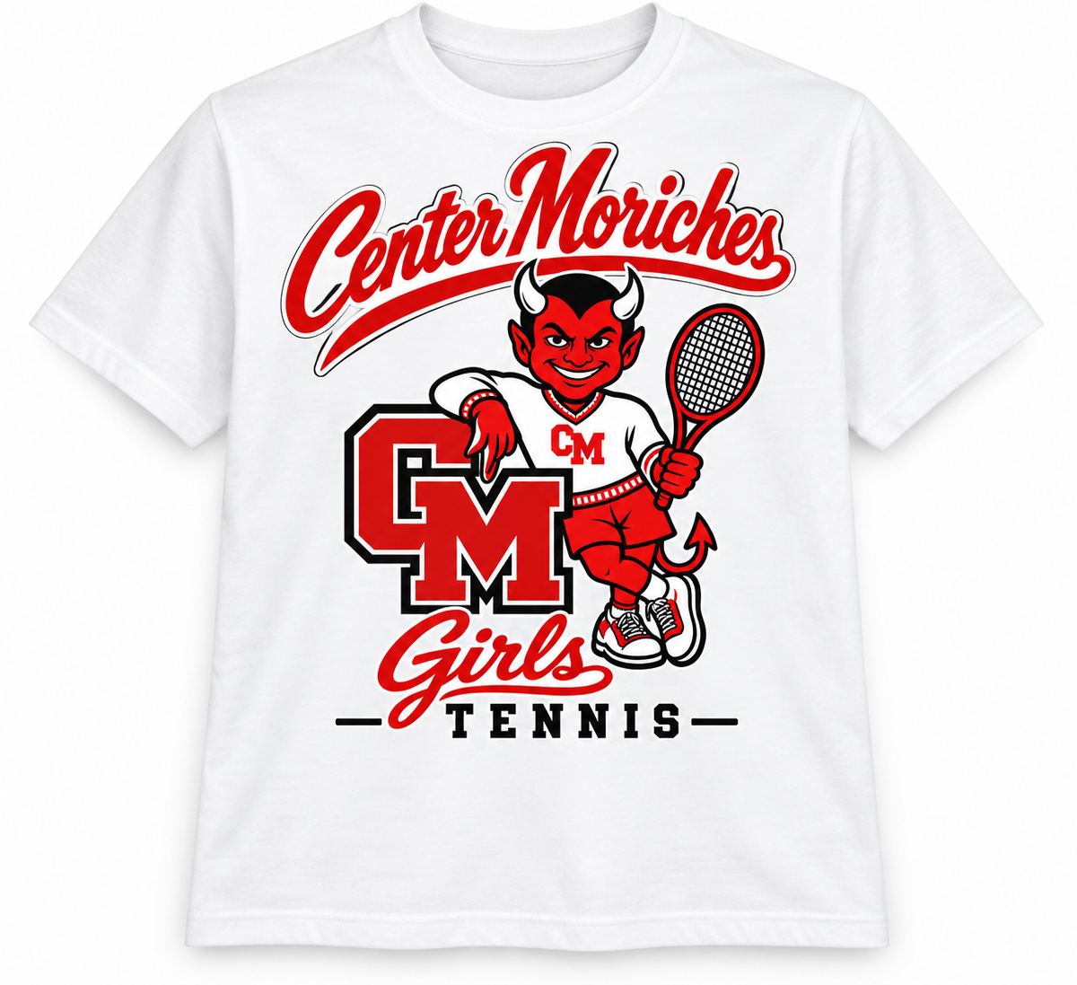 Retro Red Devil | White