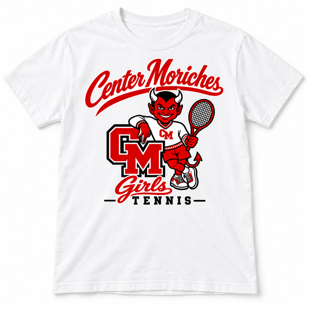 Retro Red Devil | White