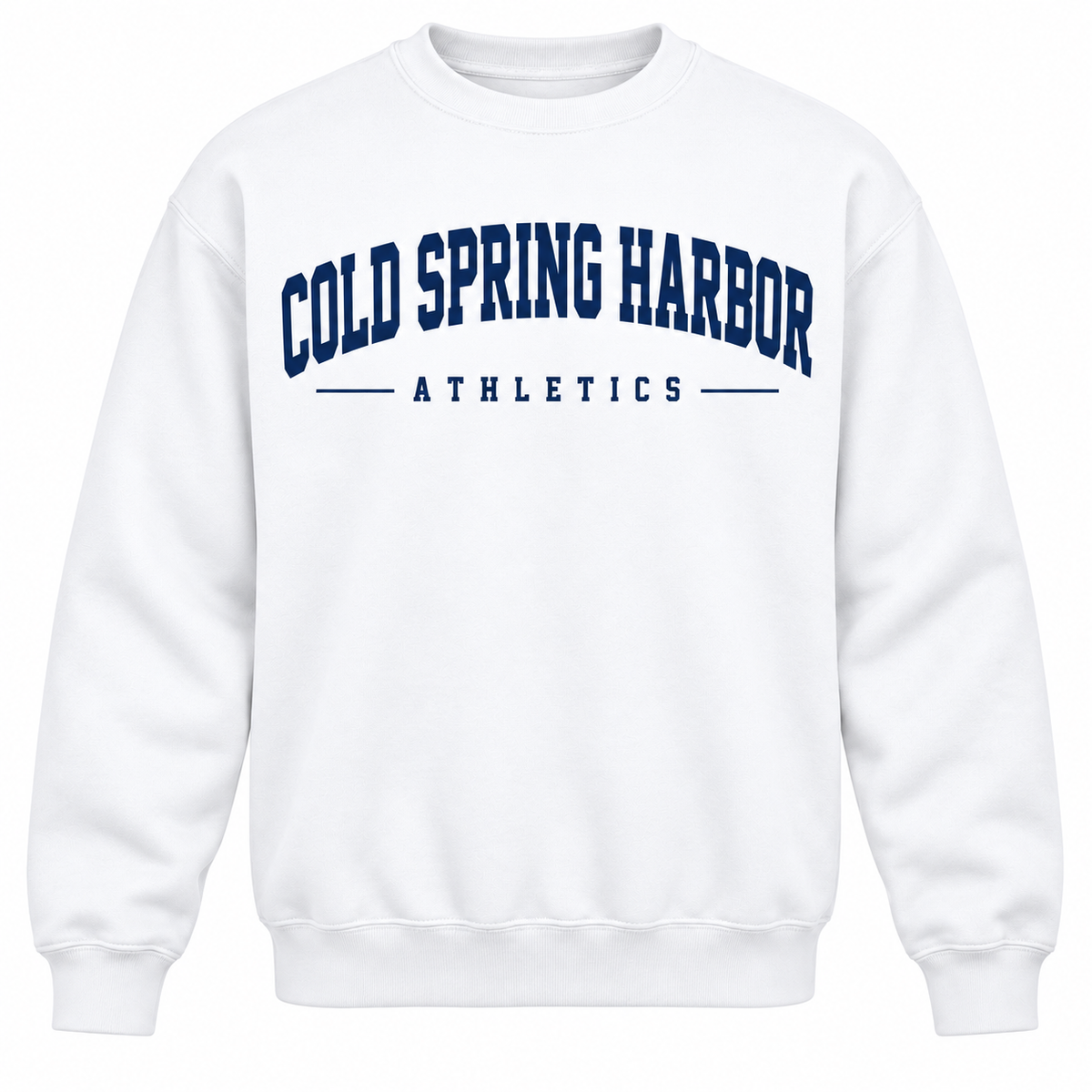 Cold Spring Harbor Collegiate Athletics Unisex Crewneck — White