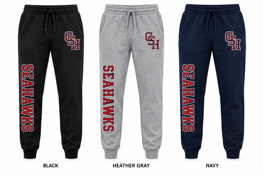 cold spring harbor varsity joggers in Black, Heather Gray and Navy