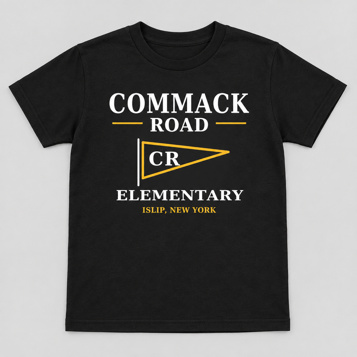 Black Commack Road Elementary Heritage Pennant Youth Tee