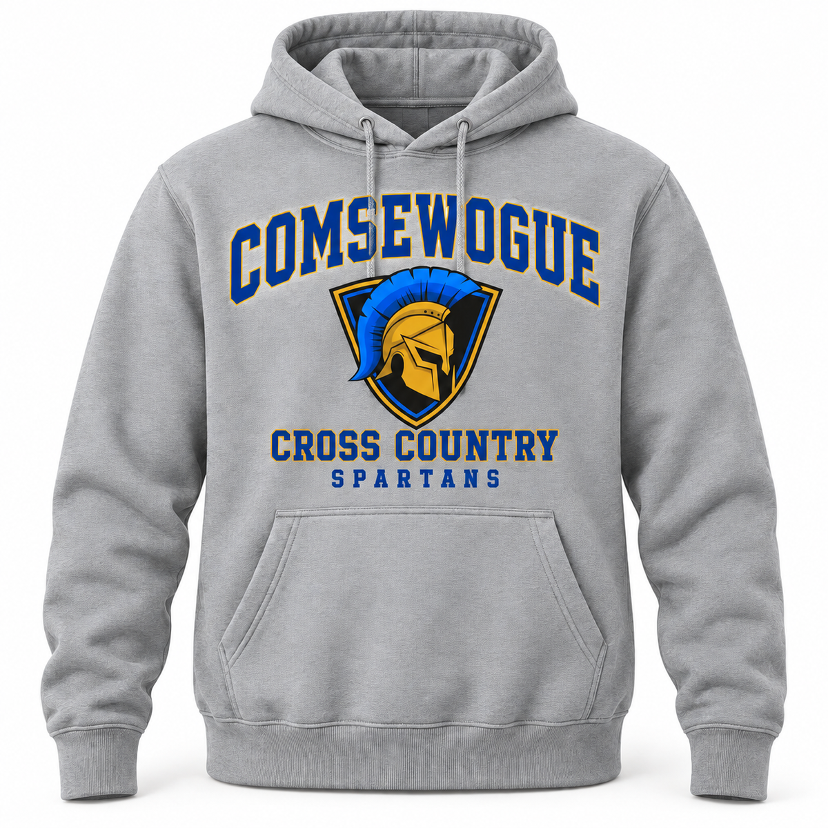 Heather Gray Comsewogue Spartans Cross Country Varsity Pullover Hoodie