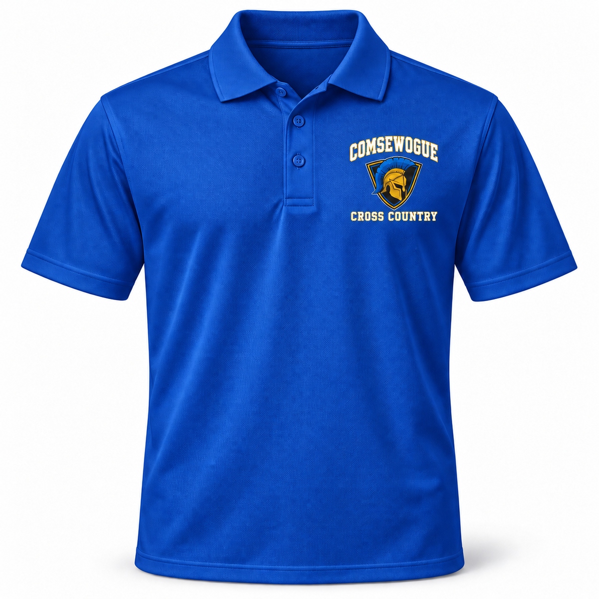 Royal Blue Comsewogue Spartans Cross Country Performance Polo