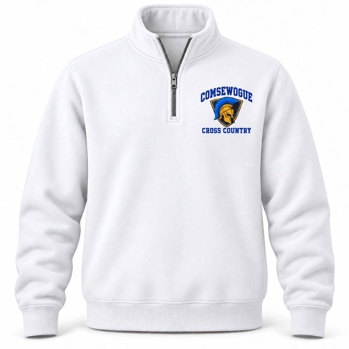 White Comsewogue Spartans Cross Country Fleece Quarter-Zip