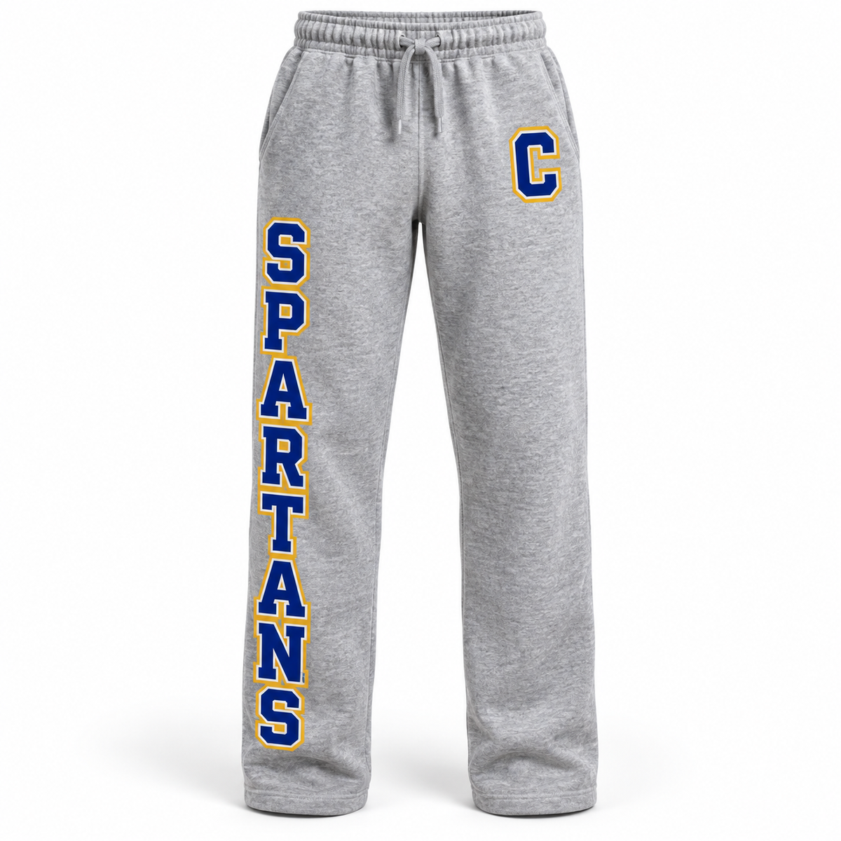Heather Gray Comsewogue Spartans Cross Country Open-Hem Sweatpants