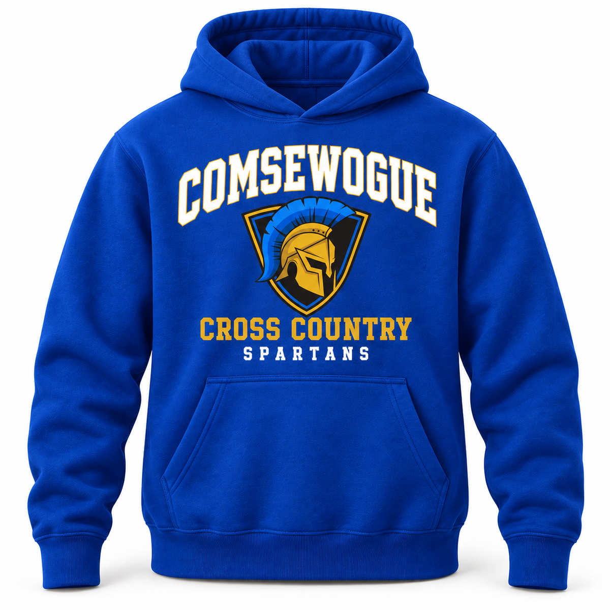Royal Blue Comsewogue Spartans Cross Country Youth Varsity Hoodie