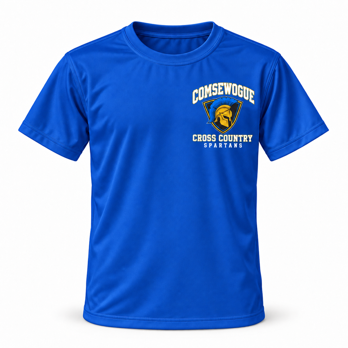Royal Blue Comsewogue Spartans Cross Country Youth Performance Tee