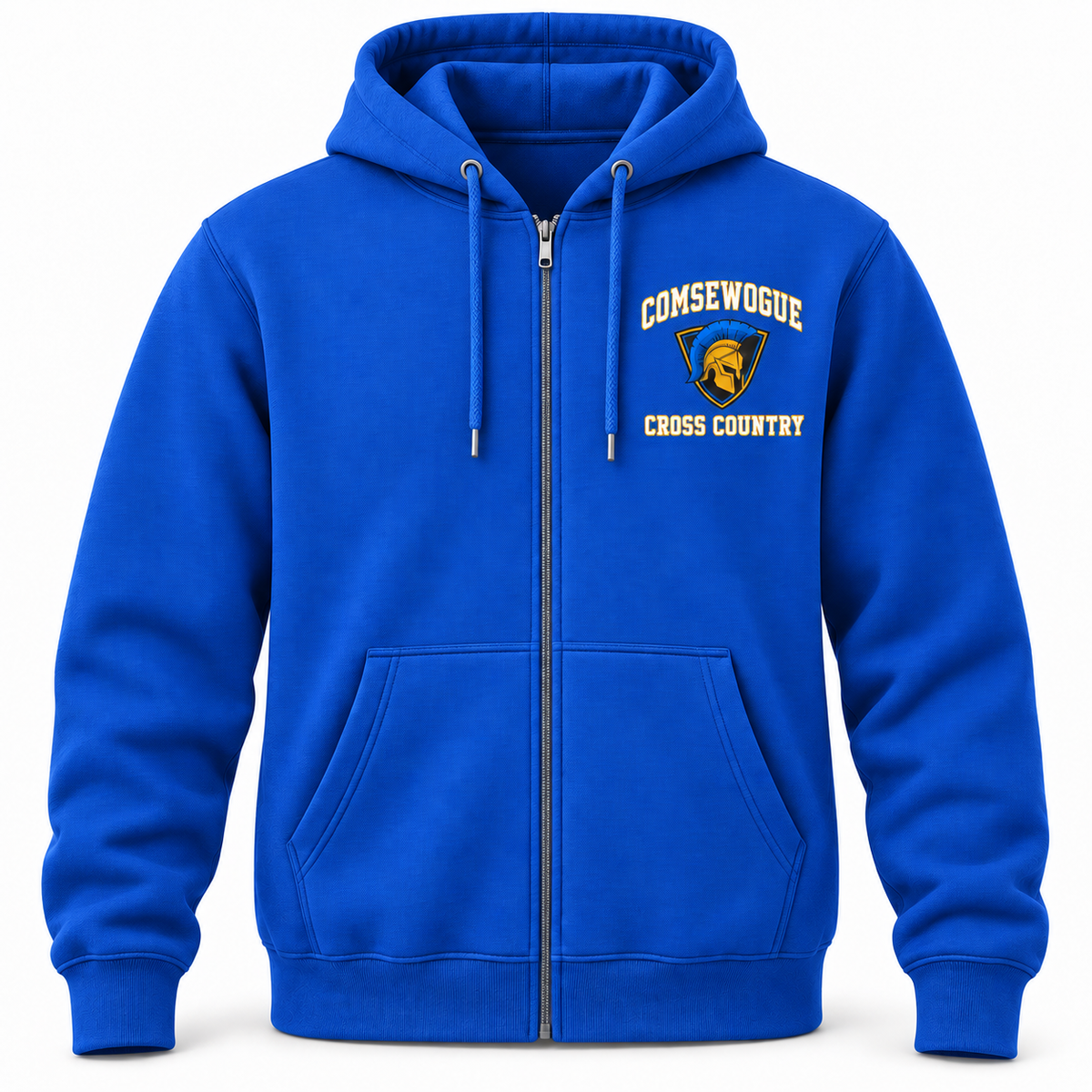 Royal Blue Comsewogue Spartans Cross Country Full-Zip Hoodie