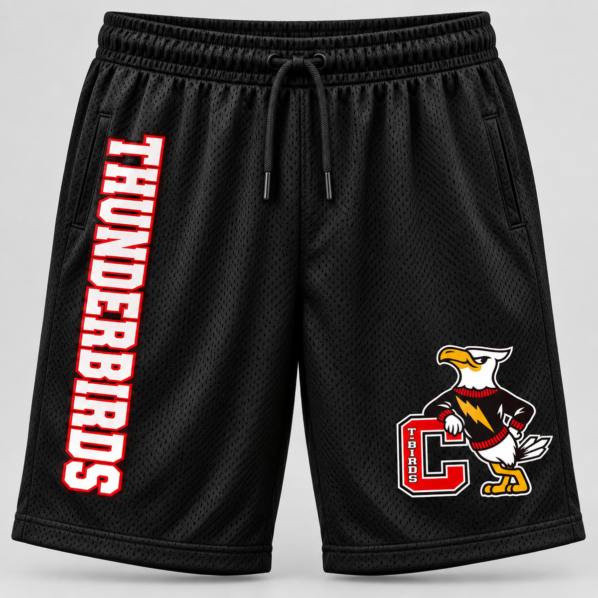 Connetquot Heritage Basketball Shorts Black front