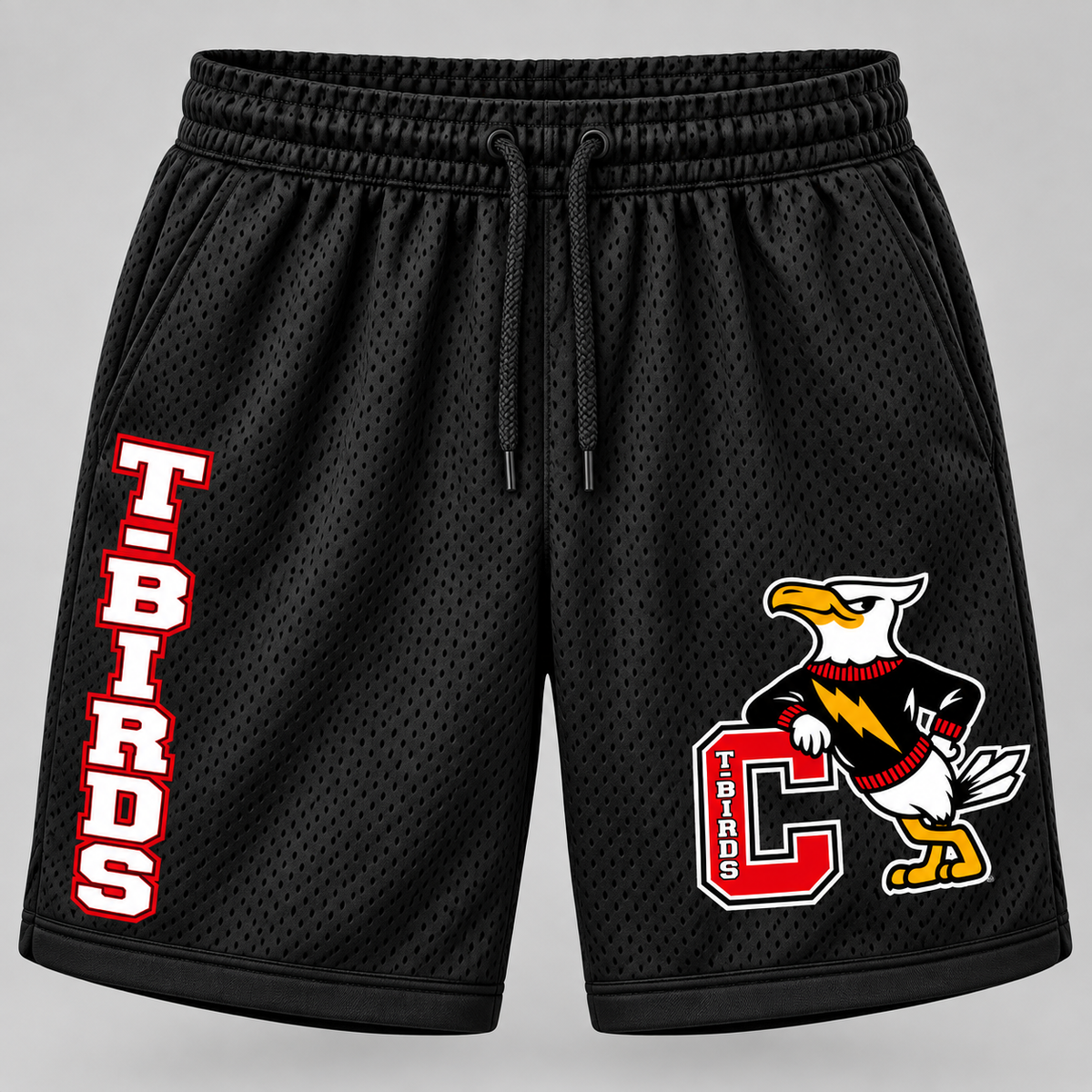 Connetquot Heritage Mesh Jersey Shorts Black front