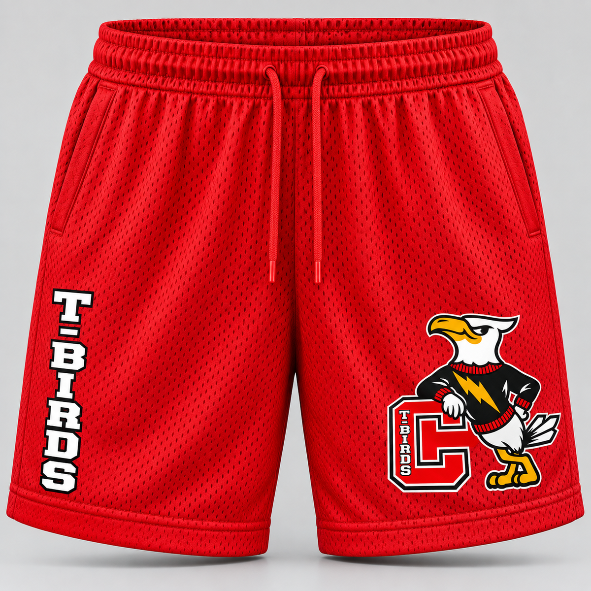 Connetquot Heritage Mesh Jersey Shorts Red front