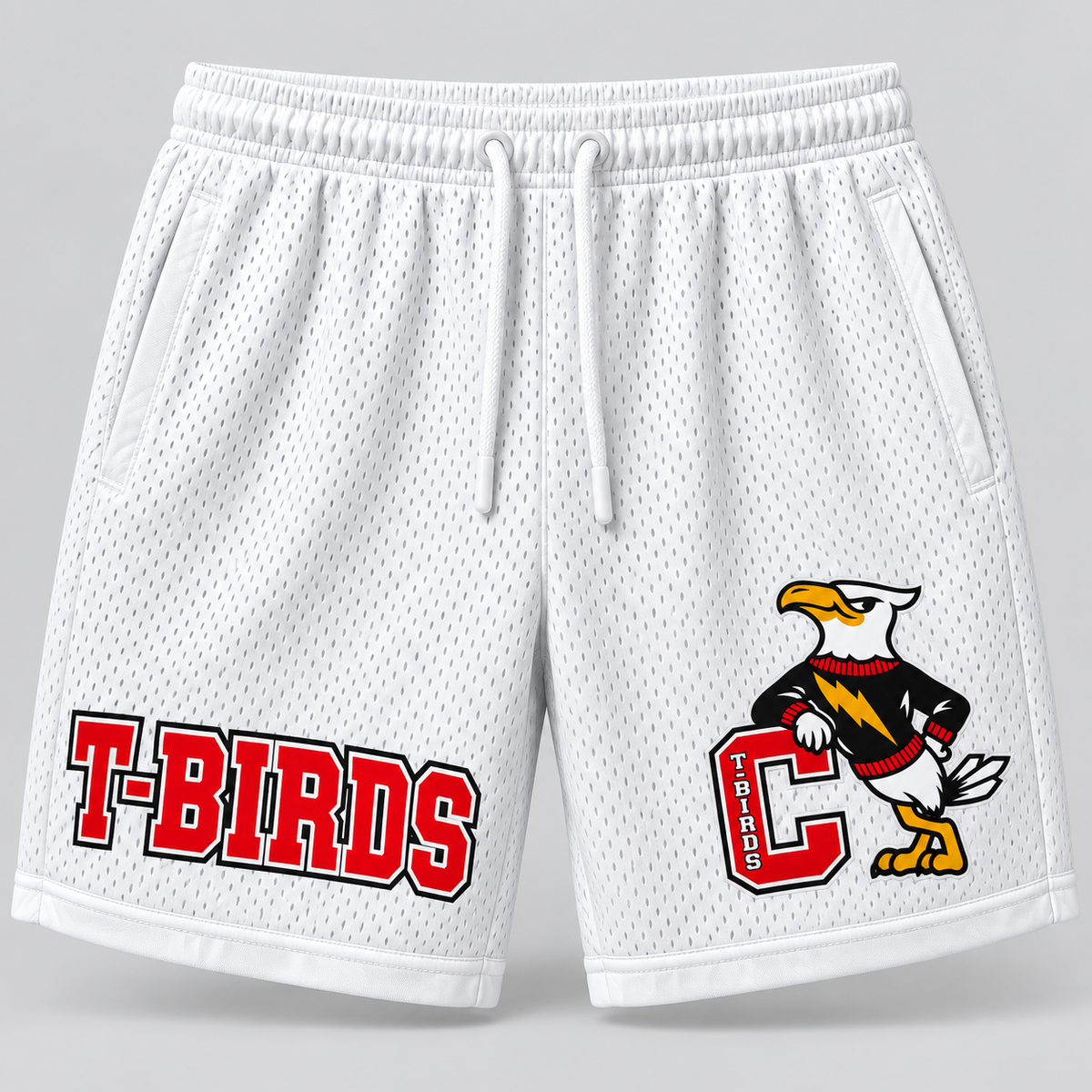 Connetquot Heritage Mesh Jersey Shorts White front