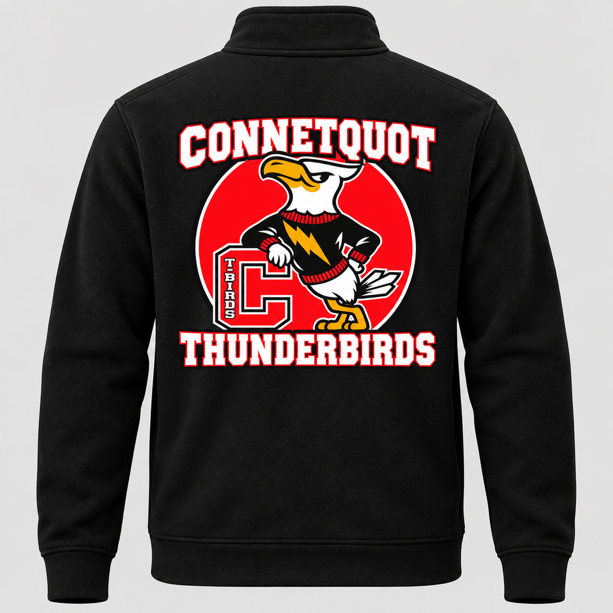 Connetquot heritage quarter Black full back artwork