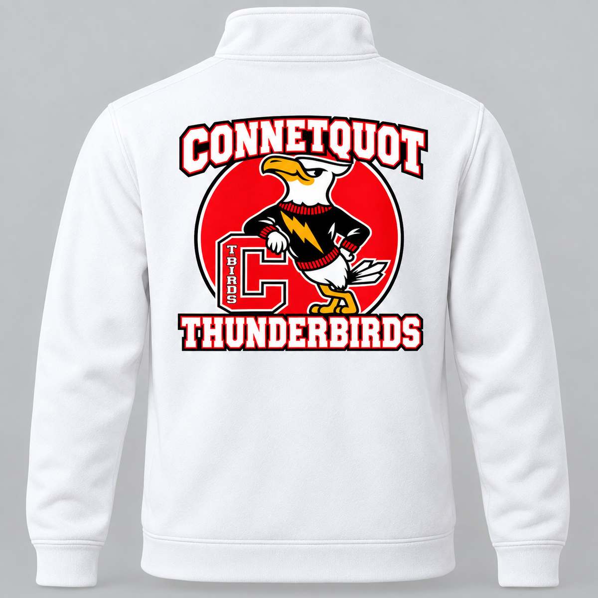 Connetquot heritage quarter White full back artwork