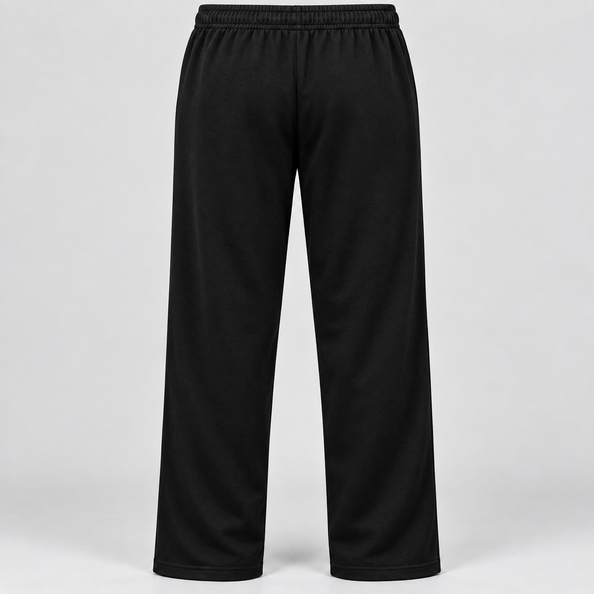 Connetquot solid black pajama pants rear view