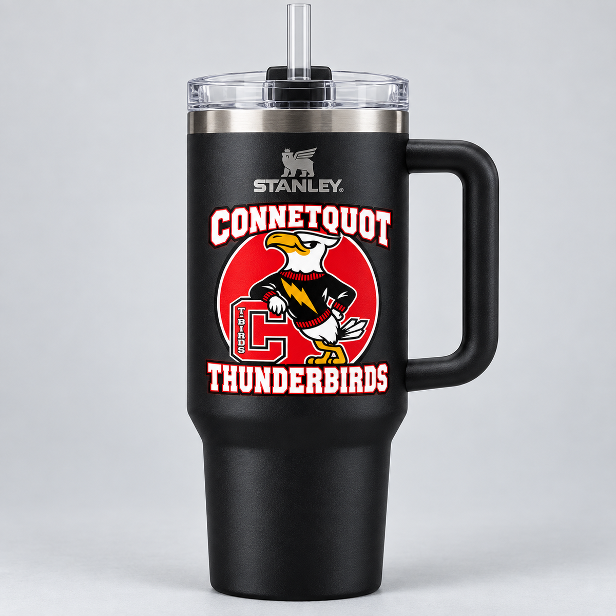 Connetquot Thunderbirds Stanley cup Black 2.0