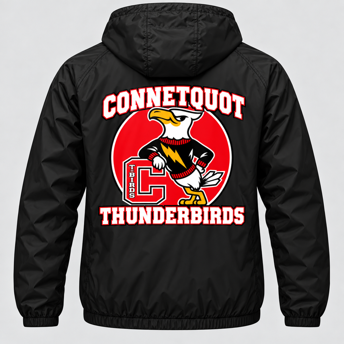 Connetquot heritage wind Black full back artwork