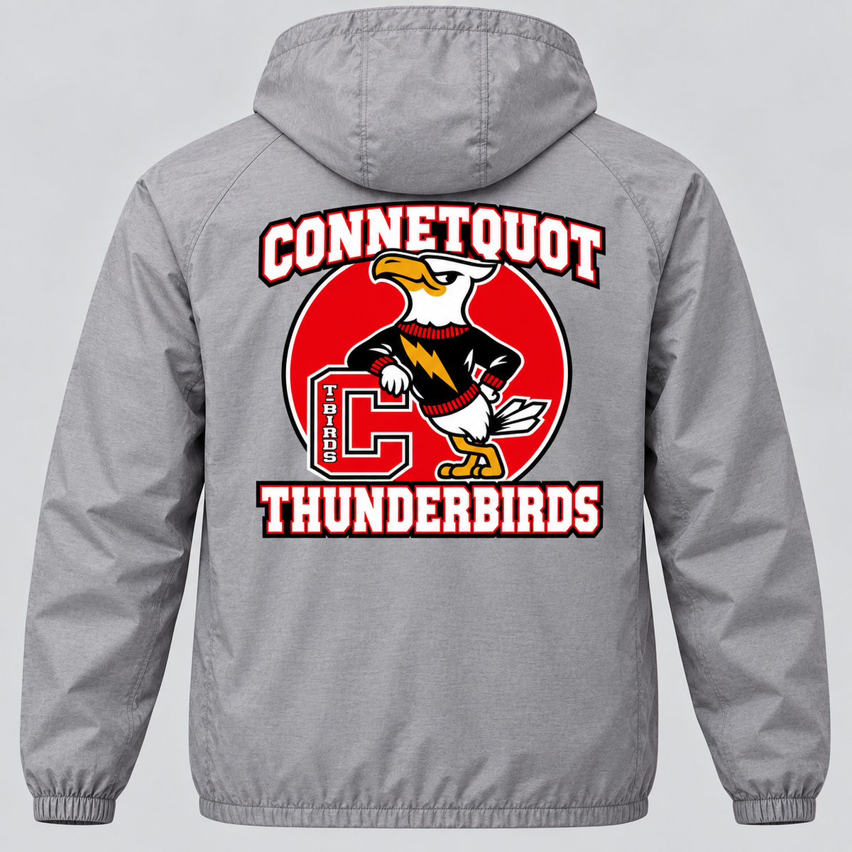Connetquot heritage wind Heather Gray full back artwork