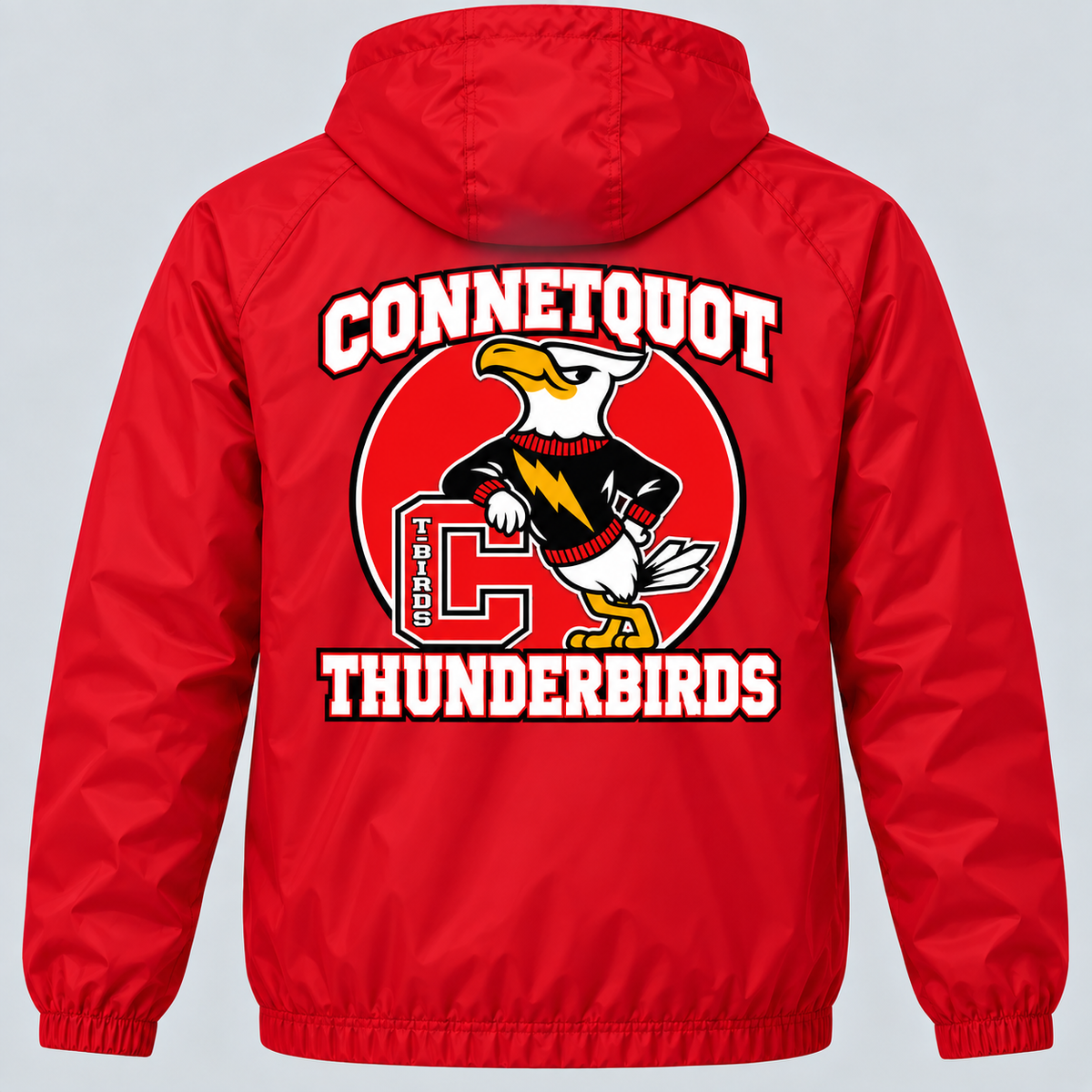 Connetquot heritage wind Red full back artwork
