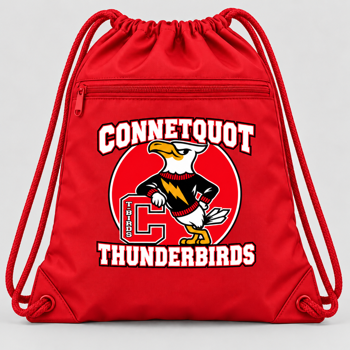 Connetquot Heritage drawstring - Red - front