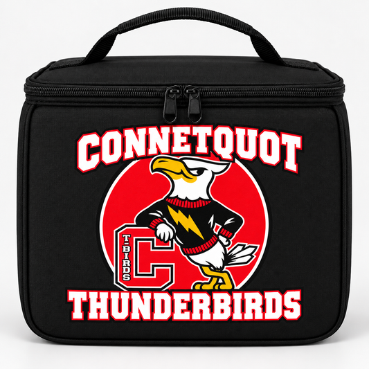 Connetquot T-Birds Heritage Lunch Bag - Black - front