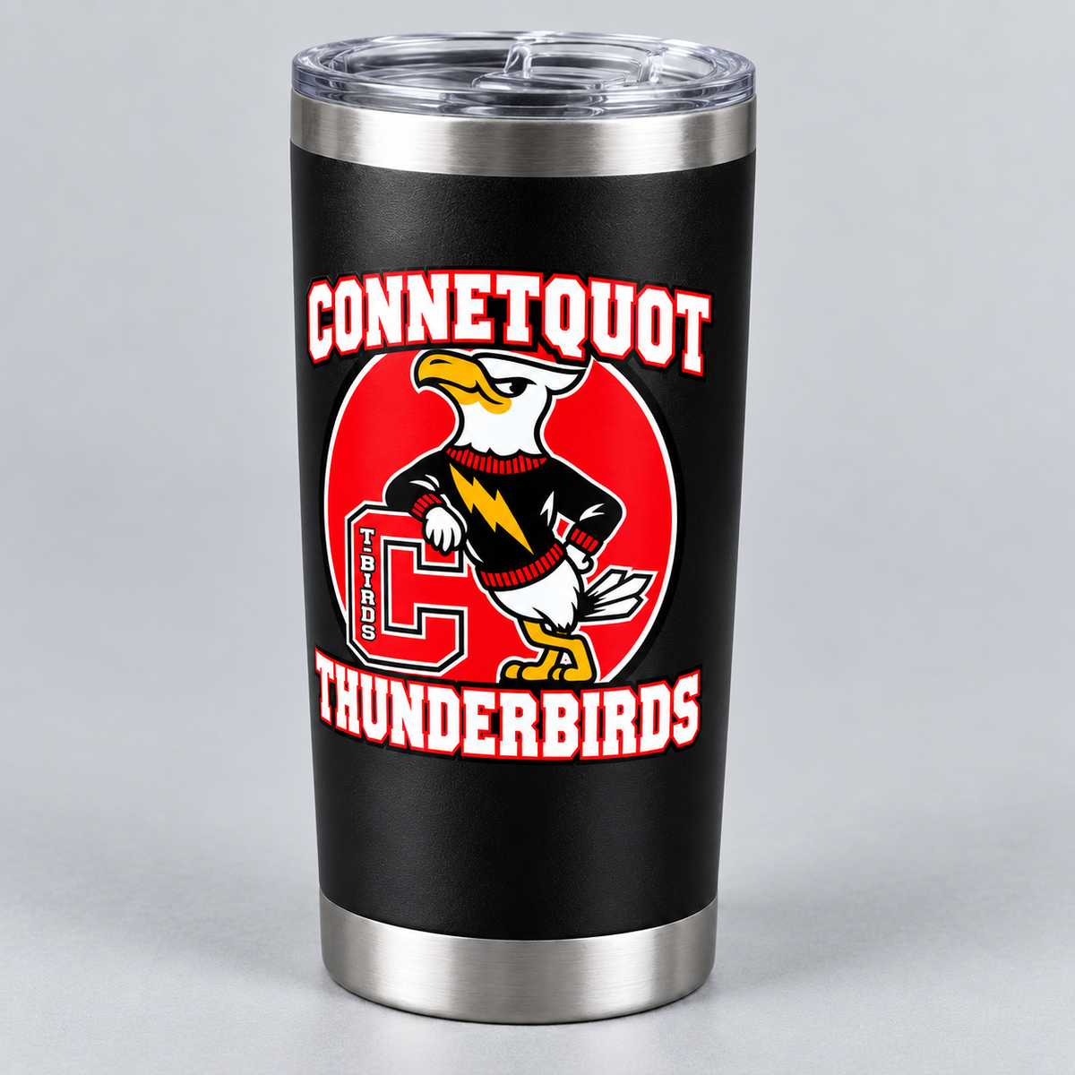 Connetquot Heritage tumbler - Black - alternate angle