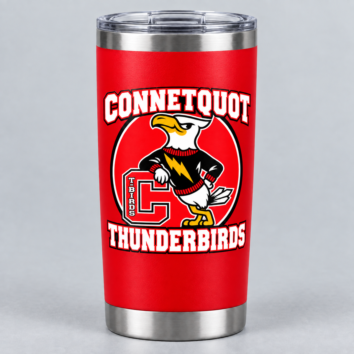Connetquot Heritage tumbler - Red - front