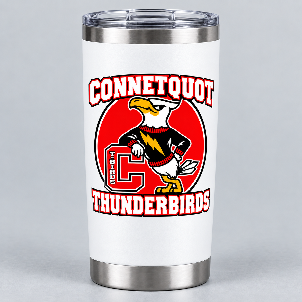 Connetquot Heritage tumbler - White - front