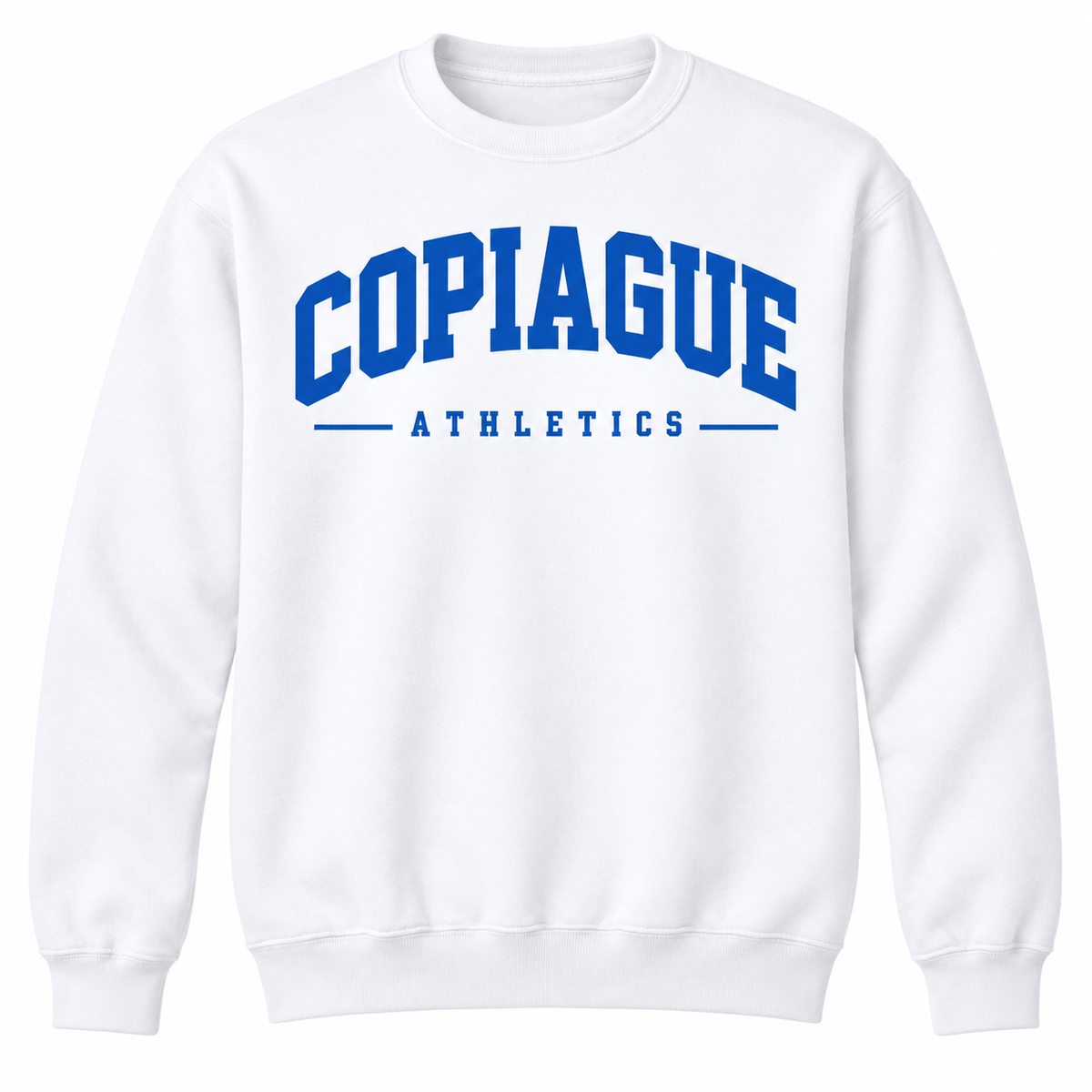 Copiague Collegiate Athletics Unisex Crewneck — White